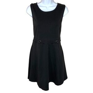 Vintage New York And Company Black Sleeveless Stretch Dress Large Event Casual
